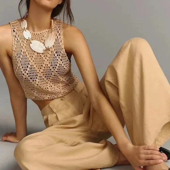 NWT Anthropologie Faithful Circa Linen Pants XS - Picture 4 of 7